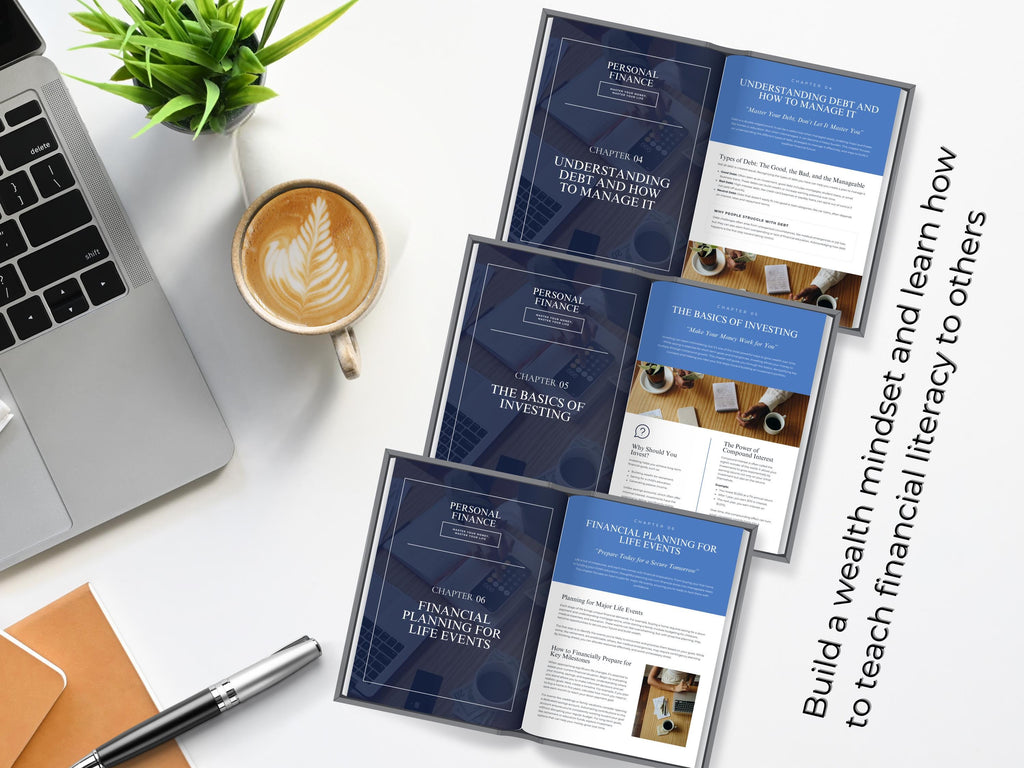 Personal Finance Ebook Guide Canva Template | Printable Budgeting Ebook | Financial Success Planner | Financial Goal-Setting Worksheet