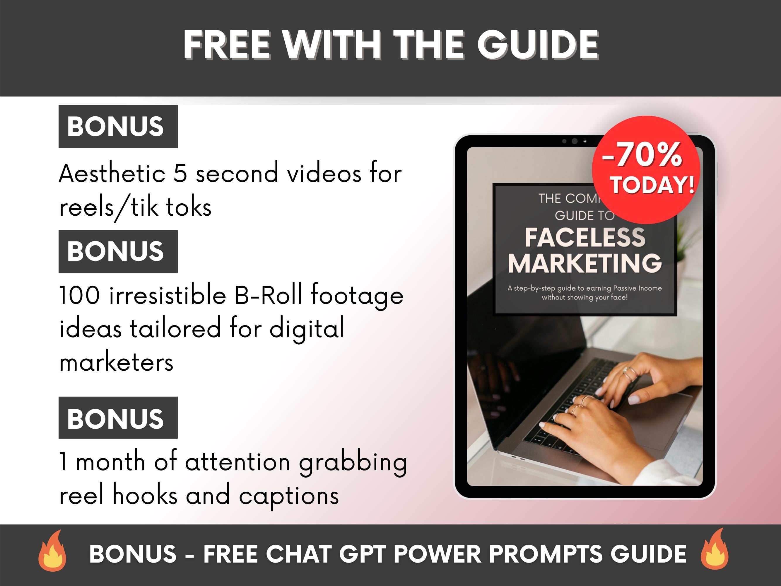 The Complete Guide to Faceless Digital Marketing Ebook with PLR and MRR, Learn and Resell Done-For-You Faceless Marketing Course