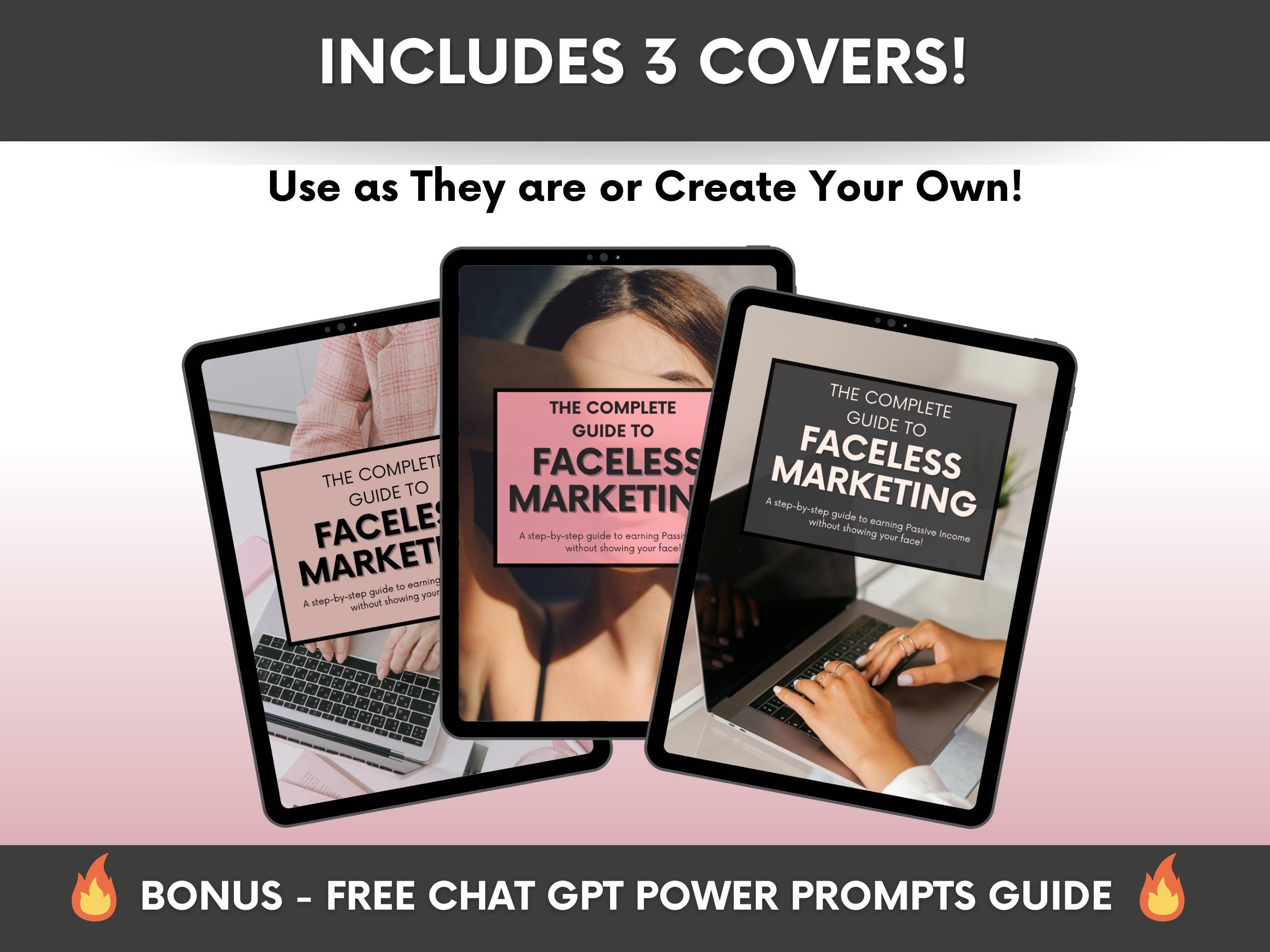 The Complete Guide to Faceless Digital Marketing Ebook with PLR and MRR, Learn and Resell Done-For-You Faceless Marketing Course